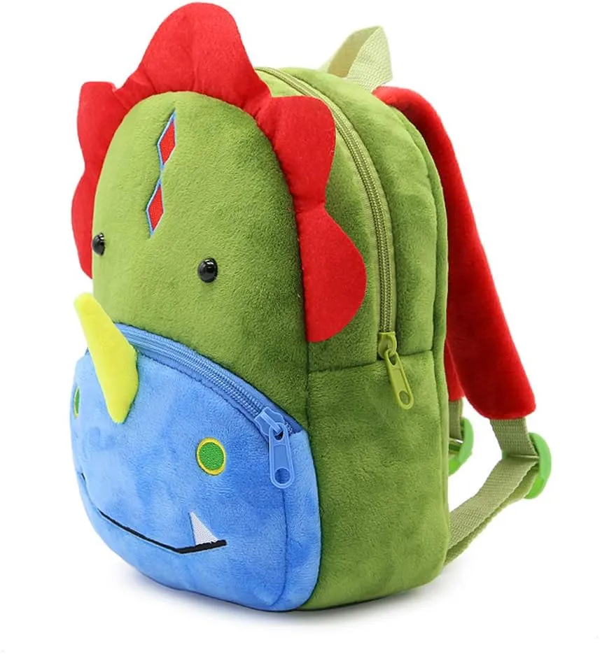 KISSOURBABY Backpack for Girls with Multi-Pockets School Bookbag Daypack Travel Bag (Dinosaur)