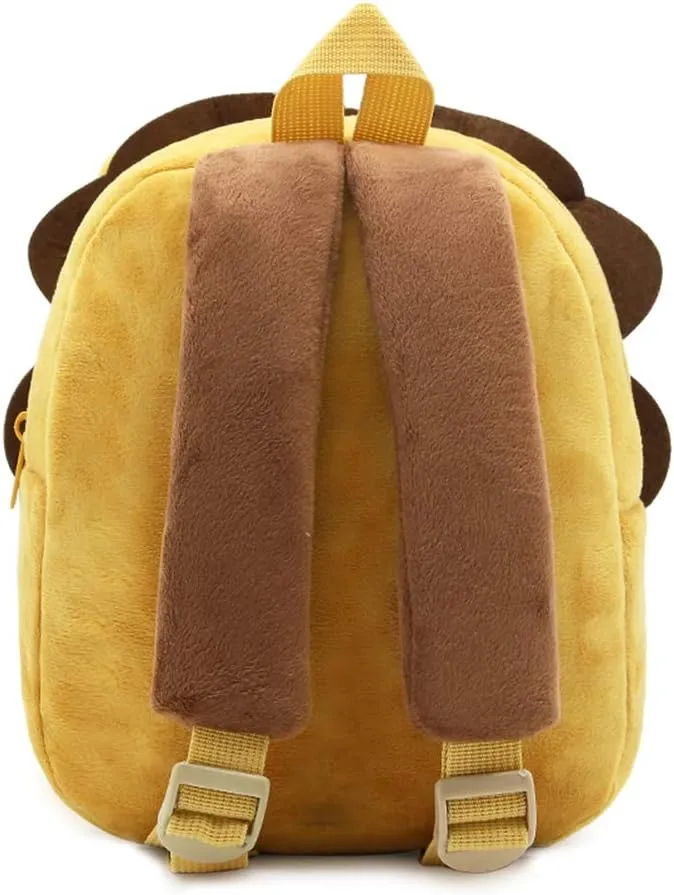 KISSOURBABY Children Toddler Preschool Backpack Plush Animal Cartoon Backpack Baby Kids School Satchel Travel Lunch Bags(Lion)