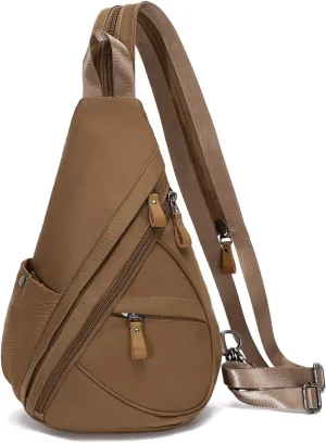 KL928 Nylon Sling Bag - Small Crossbody Backpack Shoulder Casual Daypack Multipurpose Rucksack for Men Women