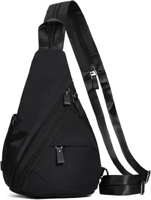 KL928 Nylon Sling Bag - Small Crossbody Backpack Shoulder Casual Daypack Multipurpose Rucksack for Men Women