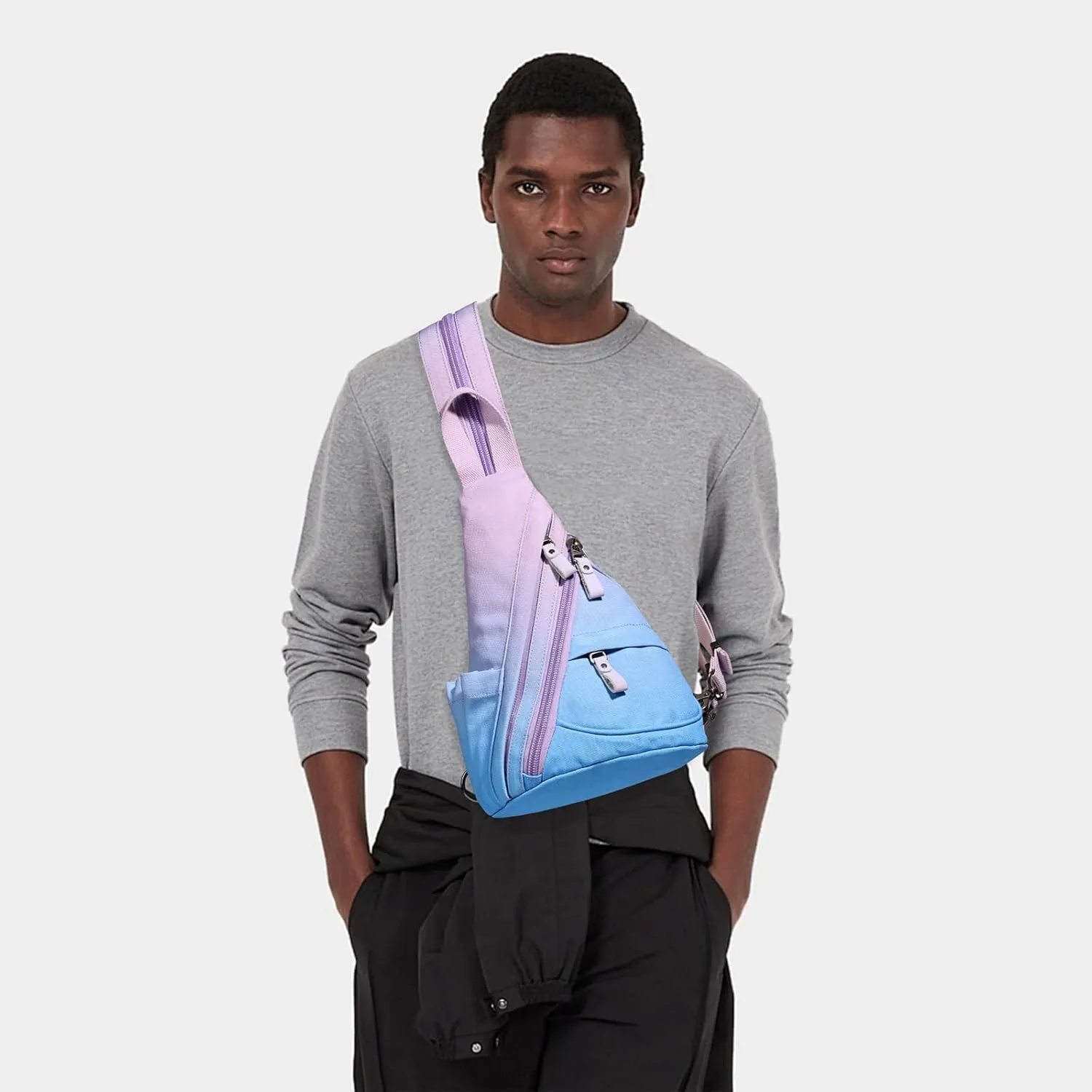 KL928 Sling Bag - Small Crossbody Backpack Shoulder Casual Daypack Rucksack for Men Women