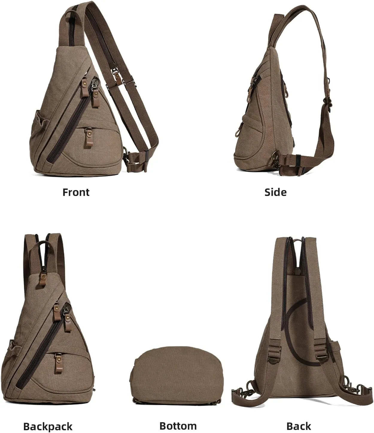 KL928 Sling Bag - Small Crossbody Backpack Shoulder Casual Daypack Rucksack for Men Women