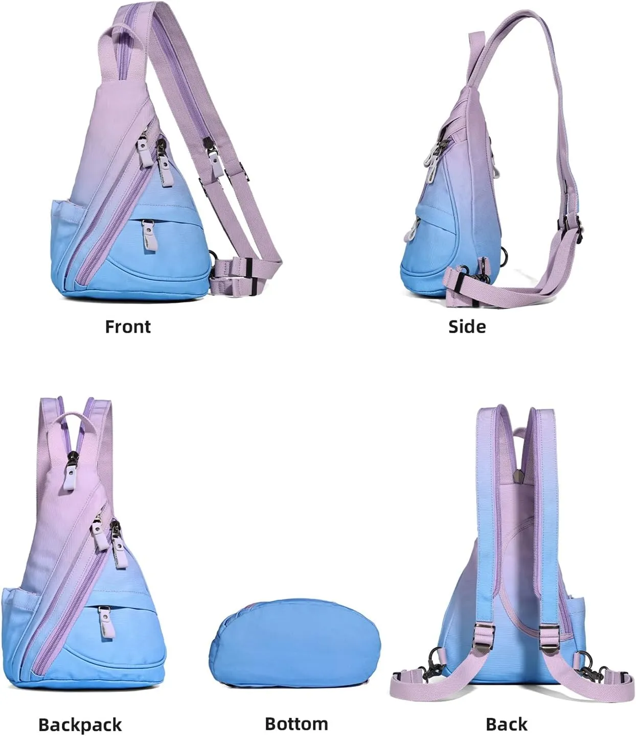 KL928 Sling Bag - Small Crossbody Backpack Shoulder Casual Daypack Rucksack for Men Women