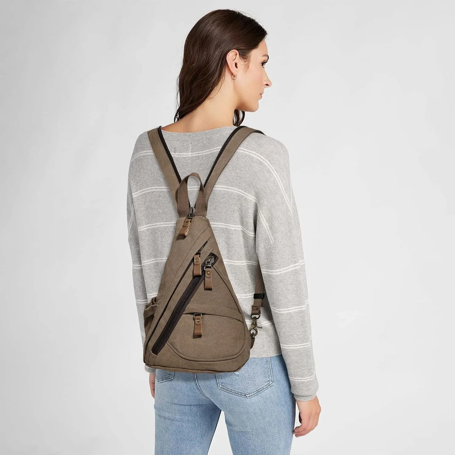 KL928 Sling Bag - Small Crossbody Backpack Shoulder Casual Daypack Rucksack for Men Women