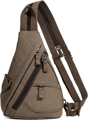 KL928 Sling Bag - Small Crossbody Backpack Shoulder Casual Daypack Rucksack for Men Women