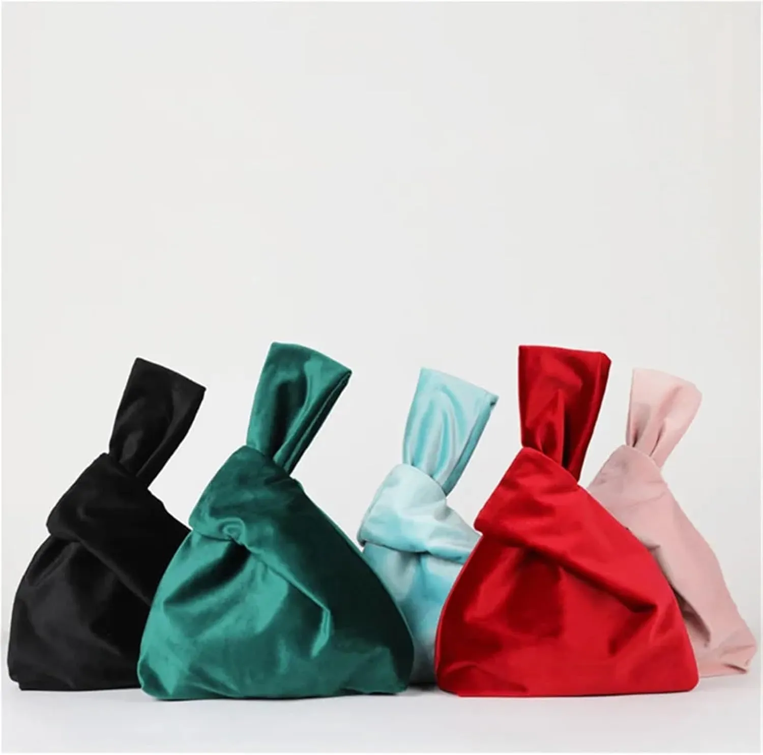 Knot Wrist Bag Women Handbag Totes Silk Satin Vintage Handbag All Match Tote Luxury Bags Travel Bags