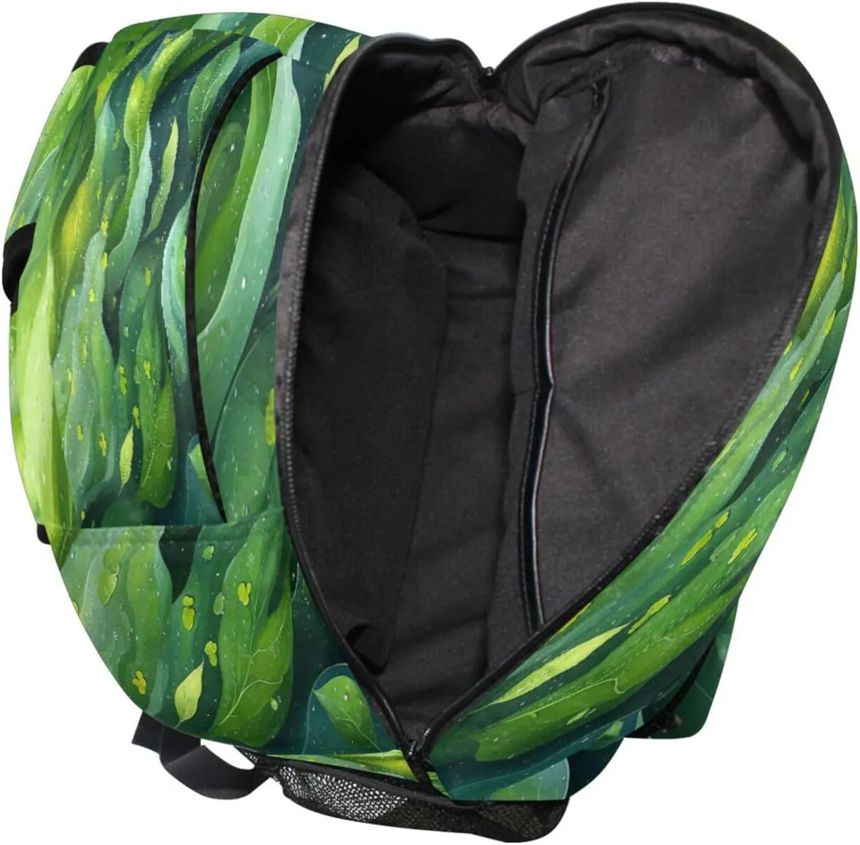 Laptop Backpack for Men and Women Waterproof Personal Backpack with Chest Strap for College Work Spinach Landscape Style