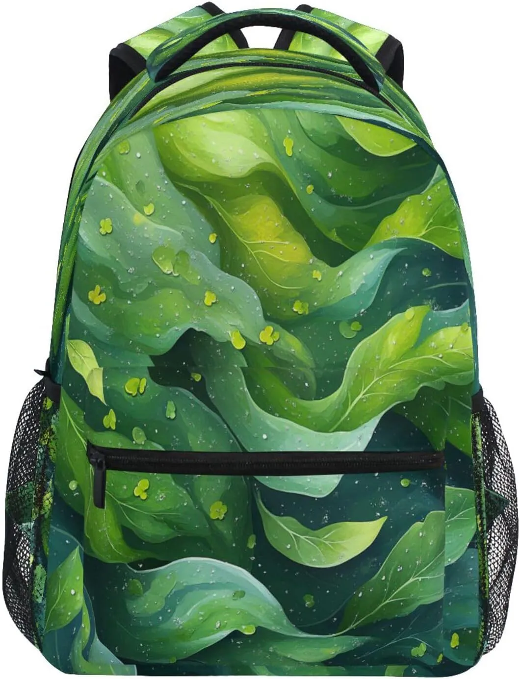 Laptop Backpack for Men and Women Waterproof Personal Backpack with Chest Strap for College Work Spinach Landscape Style