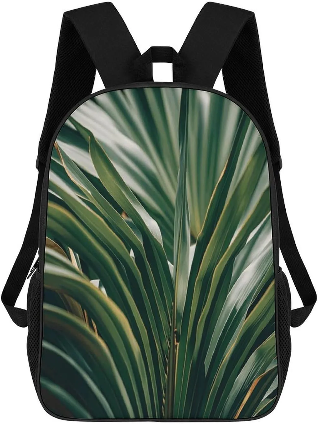 Laptop Backpack for Men Women Daypack Green Leaves of Palm Tree Tropical Plant Computer Bag Travel Backpacks Laptop Bag