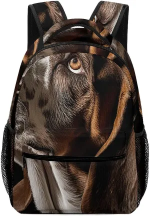 Laptop Backpack for Men Women Lightweight Daypack with Compartment Rucksack A Basset Hound Laptop Bag