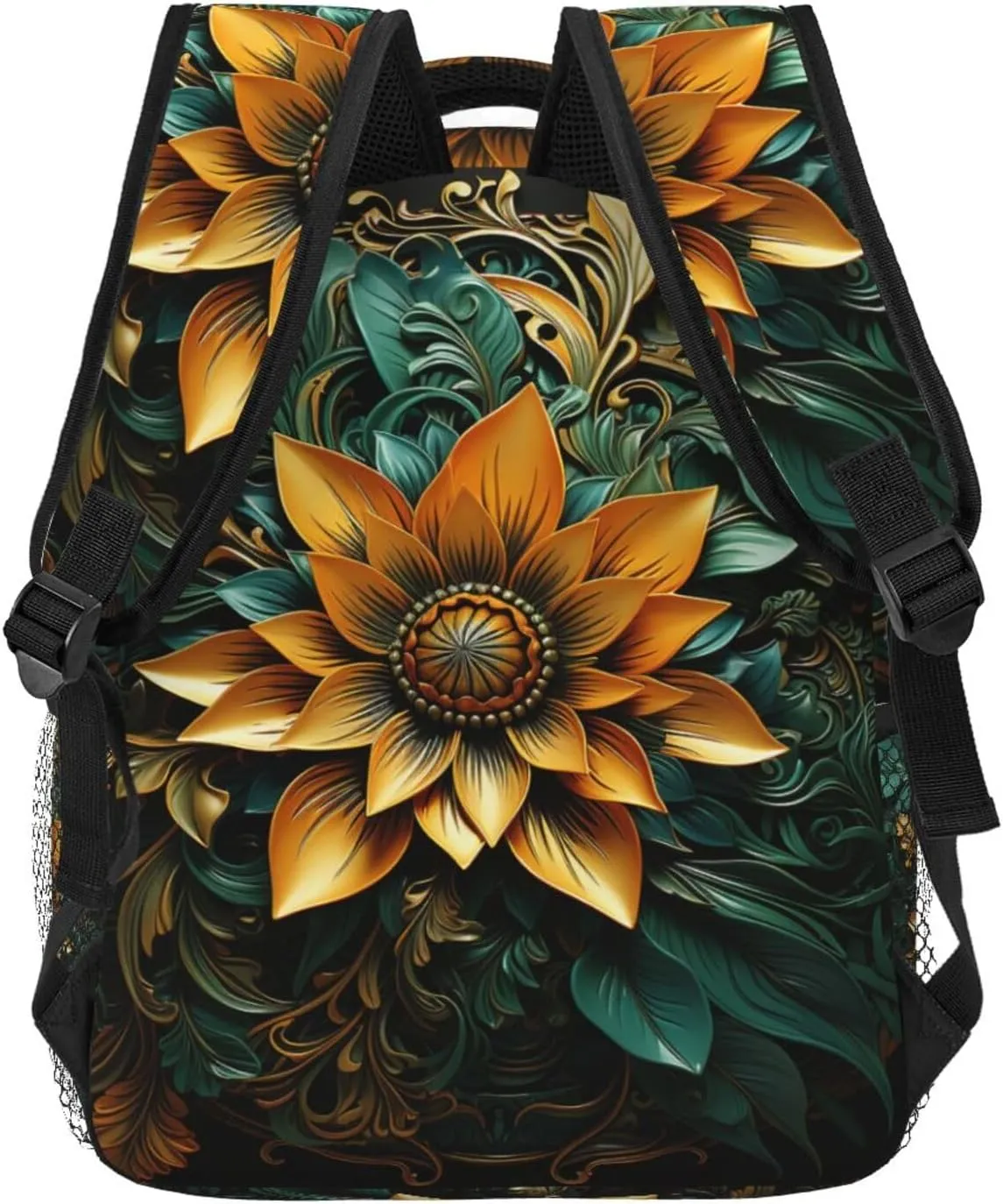 Laptop Backpack for Men Women Lightweight Travel Daypack Carved Flower Backpack Rucksack for Work