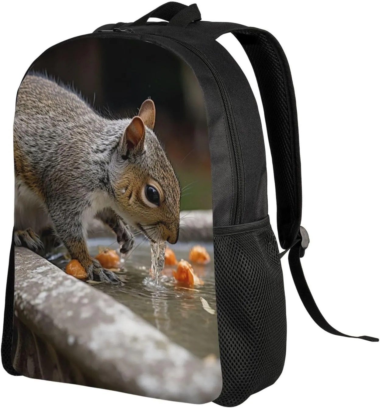 Laptop Backpack for Women Men Carry-on Backpack Squirrel Drinking Water Daypack Lightweight Travel Shoulder Bags