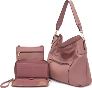 Large Crossbody Bags Ladies Shoulder Handbags Purse and Wallet Set for Women Totes Hobo Purses