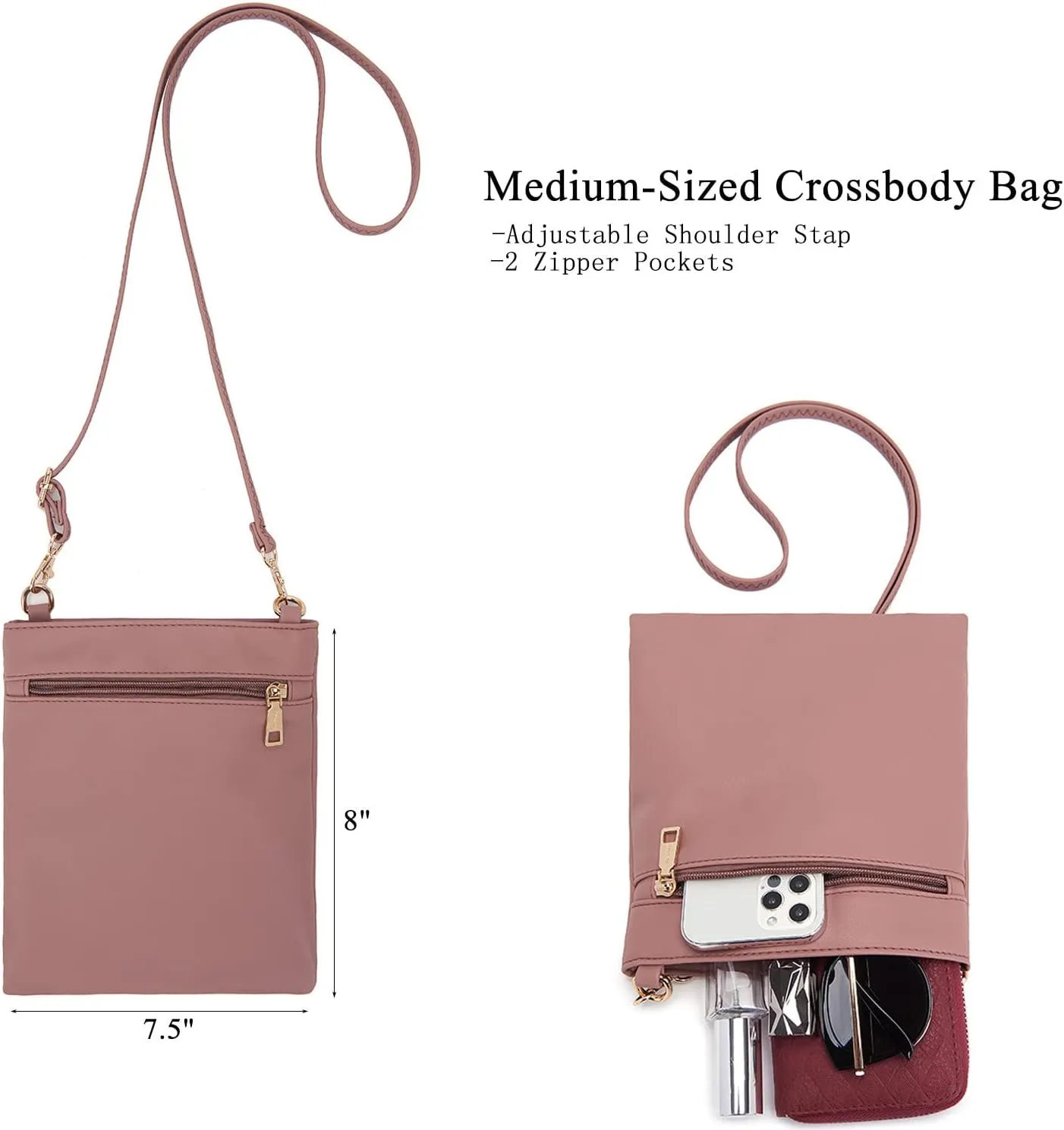 Large Crossbody Bags Ladies Shoulder Handbags Purse and Wallet Set for Women Totes Hobo Purses