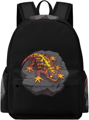 Lava Lizard Cute Backpack Travel Work Bag with Water Bottle Pocket Adjustable Padded Shoulder Straps Daypack 42x30x15cm