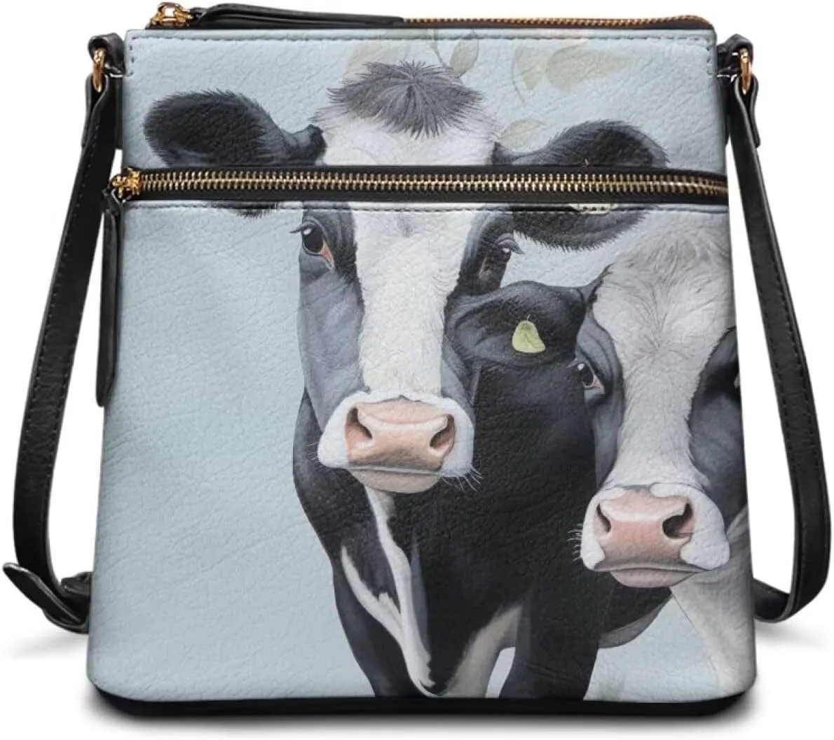 Leather Hobo Bag Crossbody Bag for Women Lady, Large Zipper Shoulder Handbag Messenger Bag with Adjustable Strap