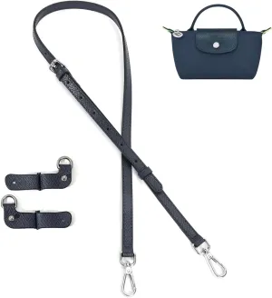 Leather Purse Straps Replacement Shoulder Strap Leather Adjustable Crossbody Strap Suitable for Long champ Handbags