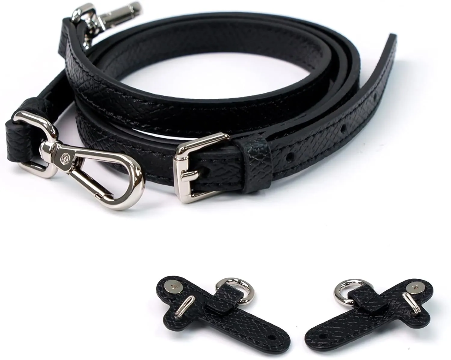 Leather Replacement Straps for Le Pliage Mini Pouch Bags, Adjustable Crossbody & Shoulder Handbag Straps for Women