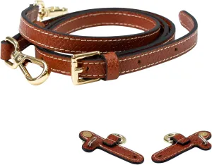 Leather Replacement Straps for Le Pliage Mini Pouch Bags, Adjustable Crossbody & Shoulder Handbag Straps for Women