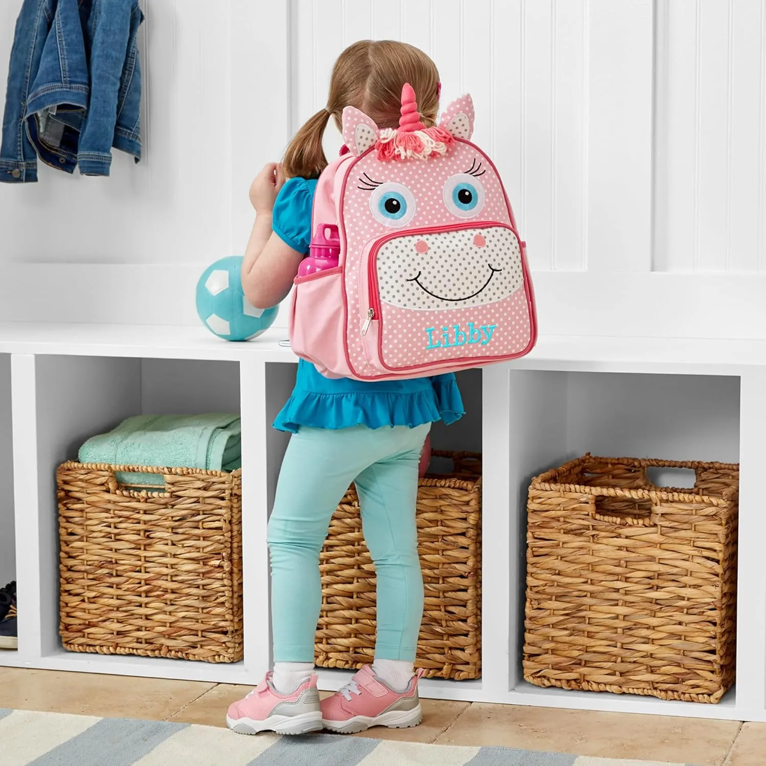 Let's Make Memories Kids Personalized Toddler Backpack for School - Custom Preschool Backpack - Little Critter - Pink Unicorn