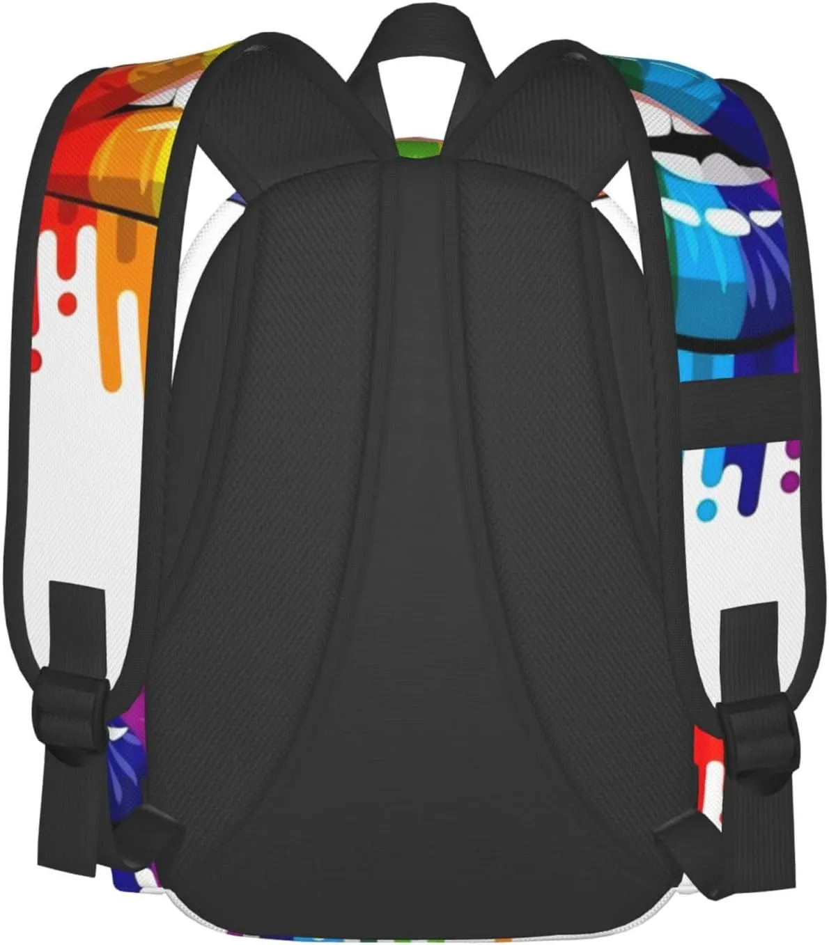 Lgbt Pride Rainbow Gay Lesbian Pride Lips Laptop Backpack Shoulder Bag Laptop Pack Travel Backpacks Commuter Back Pack Casual Daypack Bags With Side Pockets
