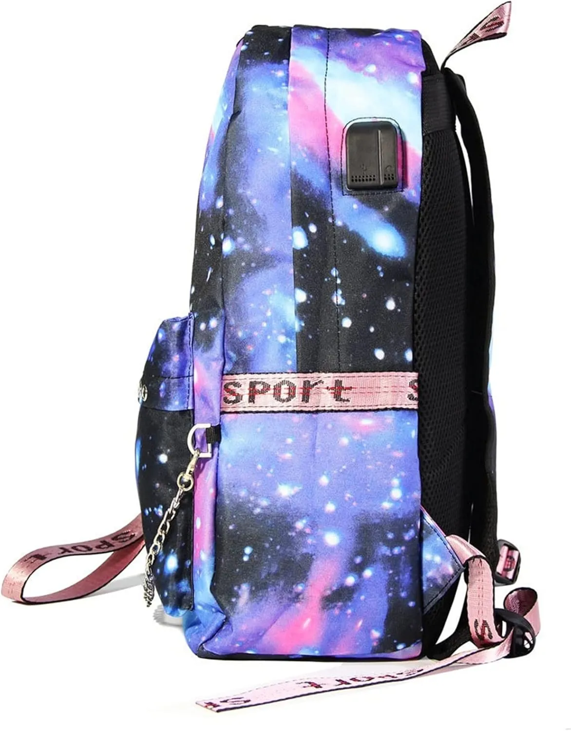 Lightweight Casual Bookbag Wear Resistant Canvas Travel Backpack-Venom Multifunction Backpack with USB Charging Port