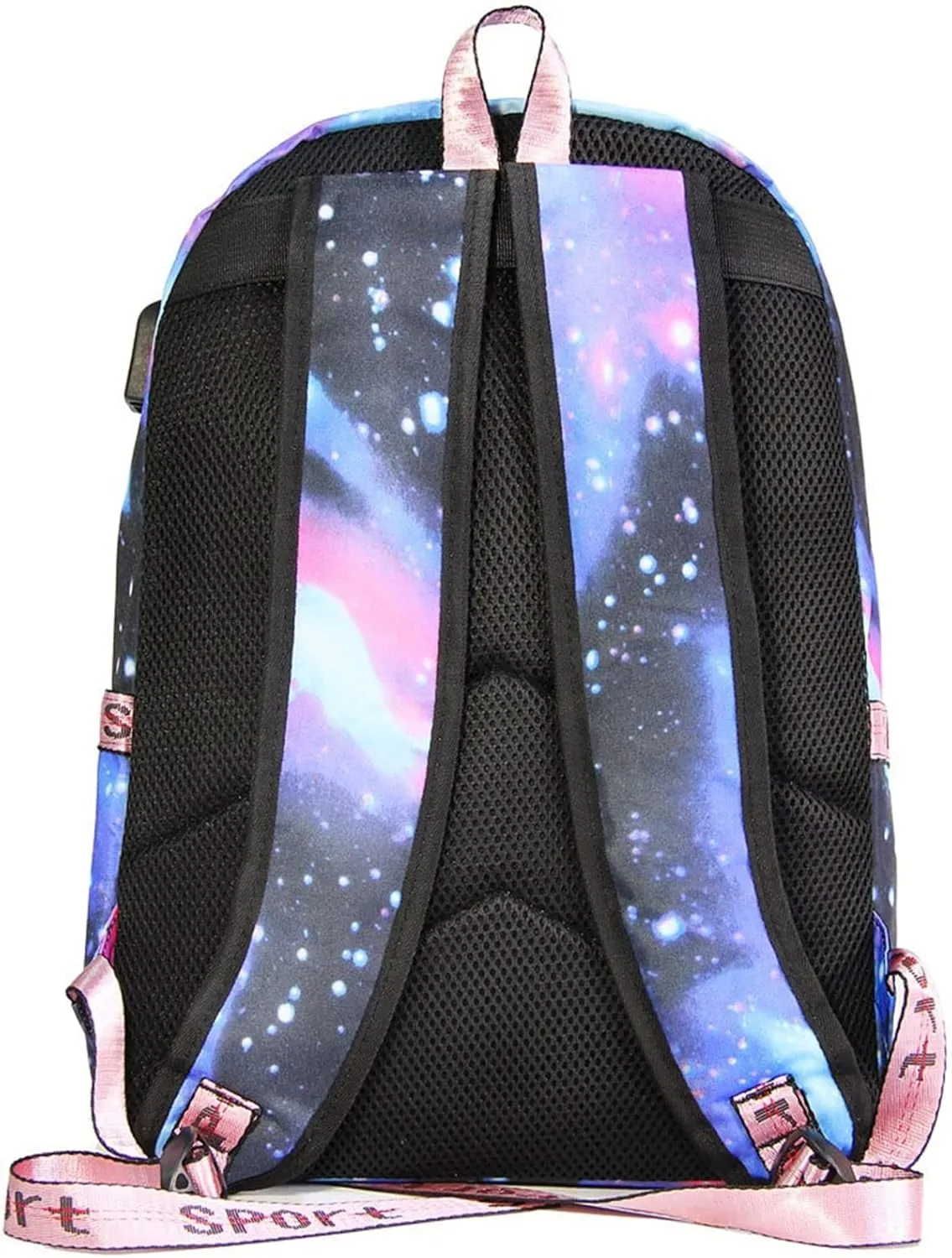 Lightweight Casual Bookbag Wear Resistant Canvas Travel Backpack-Venom Multifunction Backpack with USB Charging Port