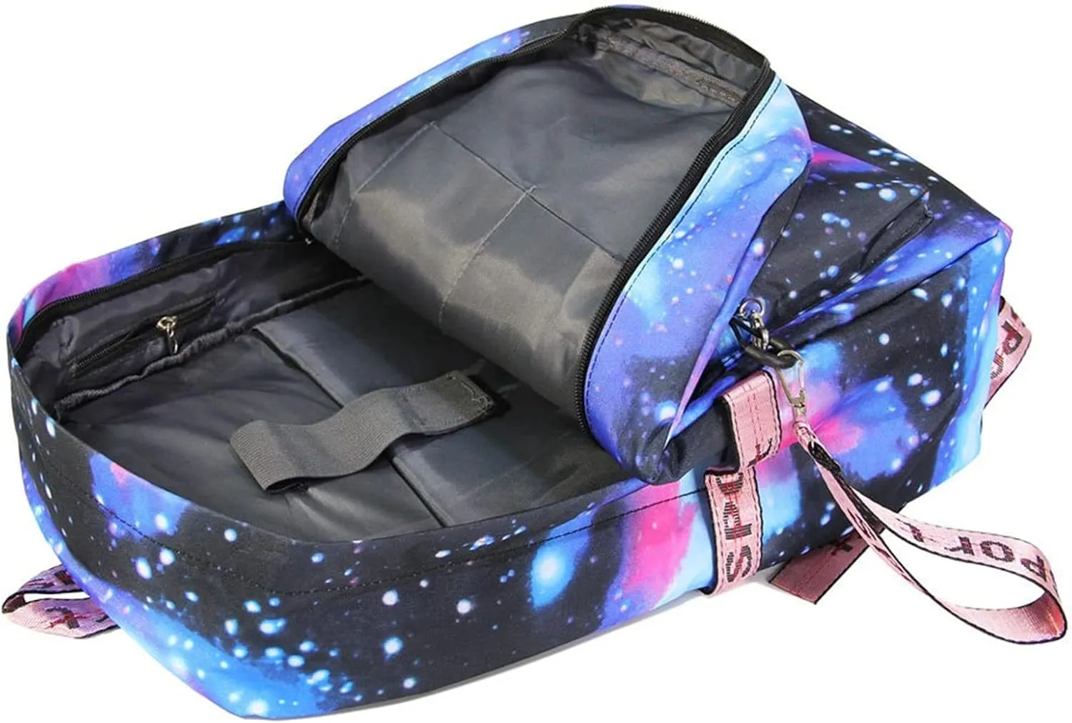 Lightweight Casual Bookbag Wear Resistant Canvas Travel Backpack-Venom Multifunction Backpack with USB Charging Port
