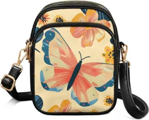Lightweight Crossbody Bag with Adjustable Strapfor Women Ladies with Three Compartment