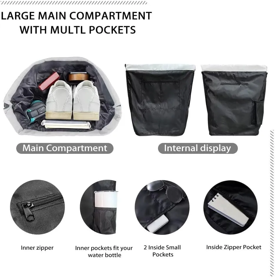 Lightweight String Gym Bag for Men Cute Husky Dog Gym Bag with Adjustable Wide Shoulder Straps Drawstring Backpack with Convenient Multi Pockets for Multiple Uses
