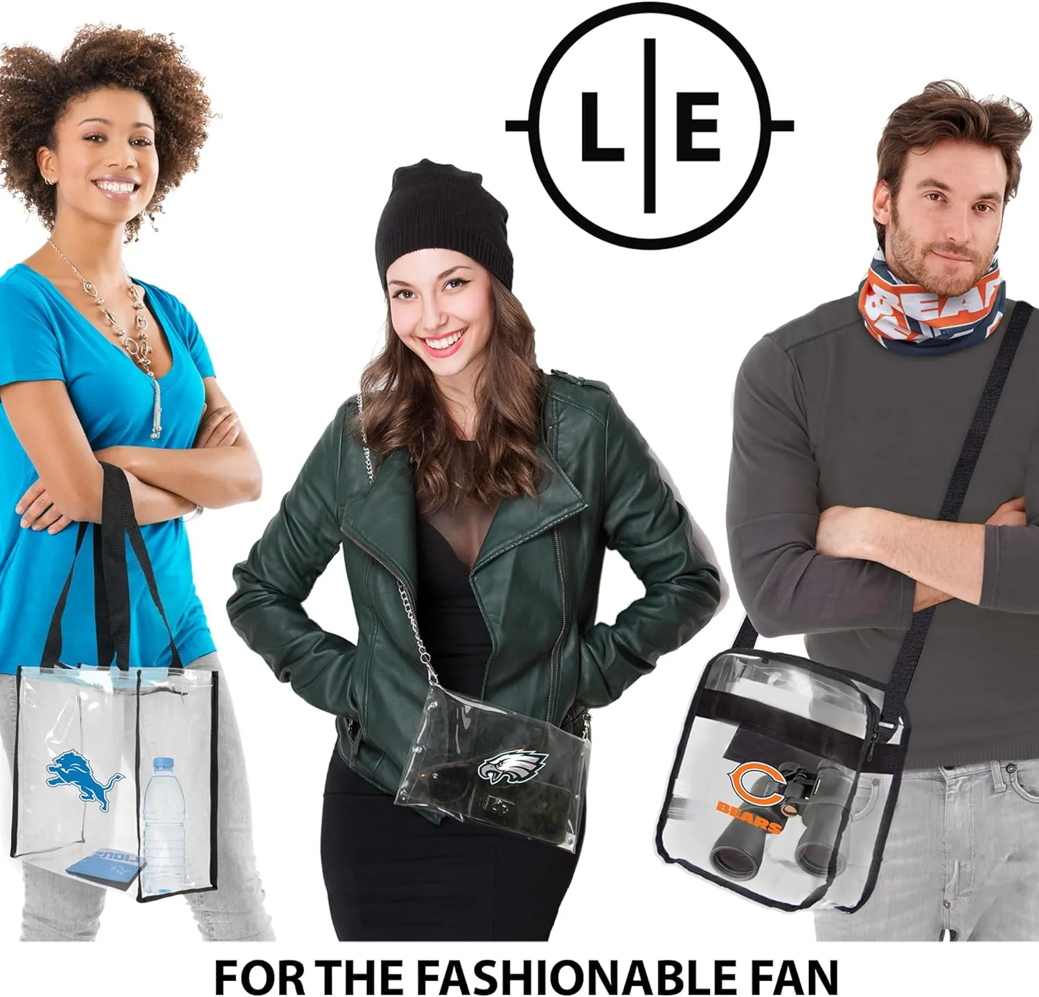 Littlearth NFL Clear Carryall Crossbody Bag