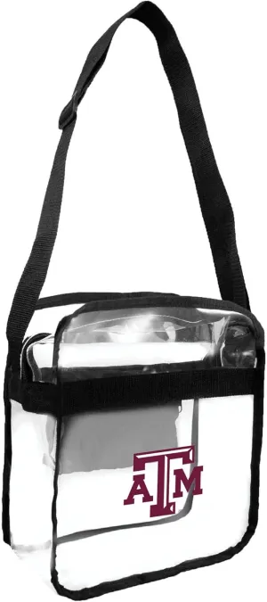 Littlearth Texas A&M Aggies NCAA Clear Carryall Crossbody Bag