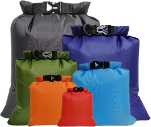 Lixada Waterproof Dry Bags, 3/5/6 Pack Ultimate Dry Sack - 3L 5L 8L Lightweight, Roll Top Outdoor Dry Sacks for Kayaking Camping Hiking Traveling Boating Water Sports