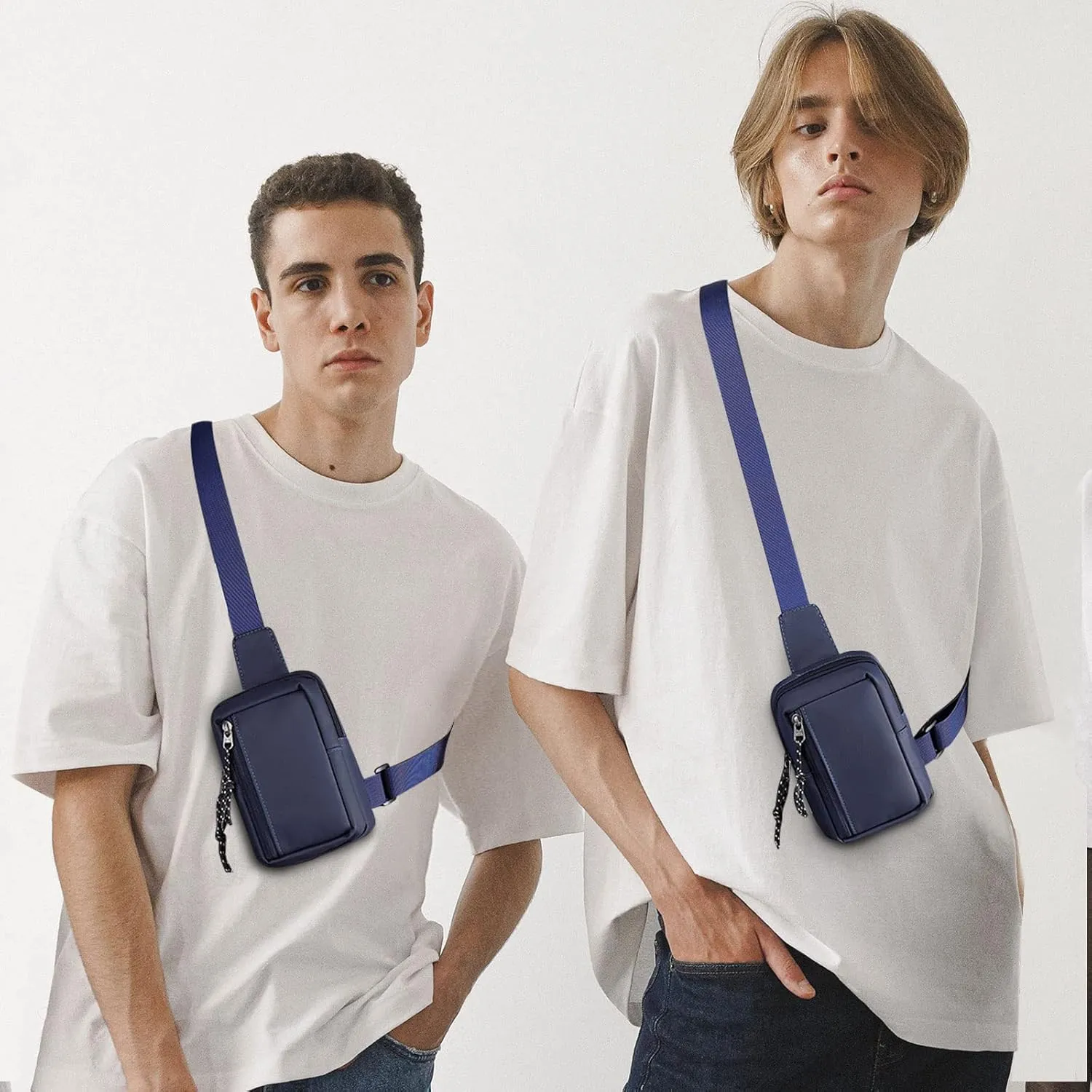 Long Keeper Mini Sling Bag - Men Women Small Waterproof Crossbody Bag Casual Phone Chest Bag for Travelling Hiking