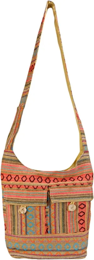 LONGING TO BUY Cotton Shoulder Bag Crossbody Bag Hobo Sling Bag Handmade Messenger Shoulder Bags For Women & Girls