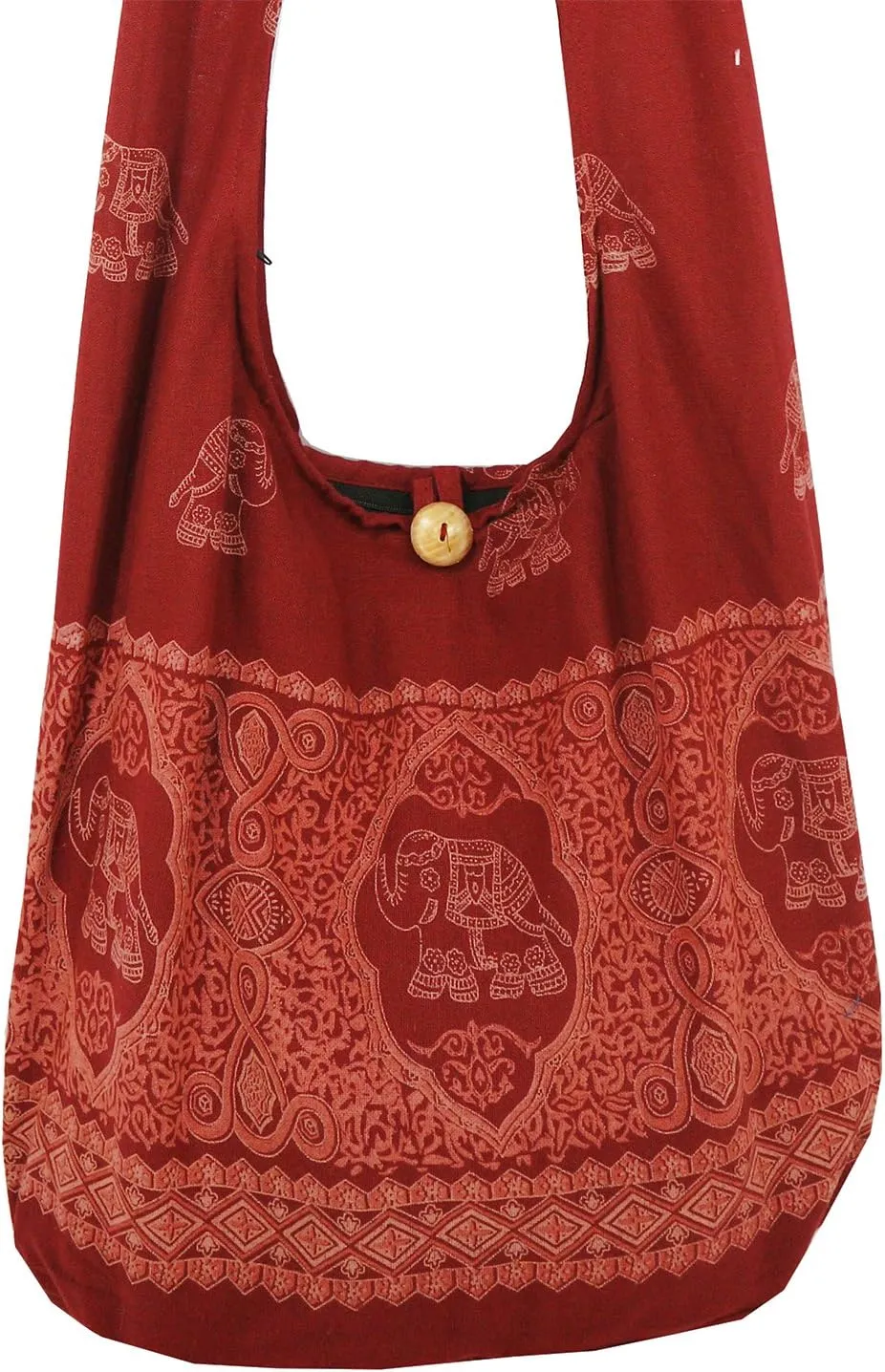 Lovely Creations Hippie Boho New Elephant Crossbody Bohemian Gypsy Sling Shoulder Large Size