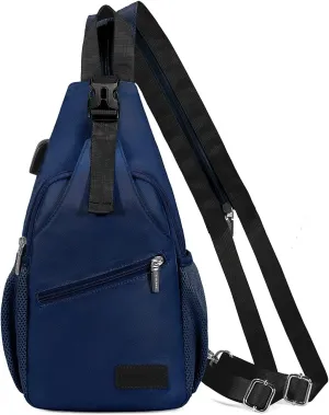 LOVEVOOK Sling Bag for Women Casual Daypack Nylon Crossbody Sling Backpack Travel Shoulder Bag Hiking Daypack