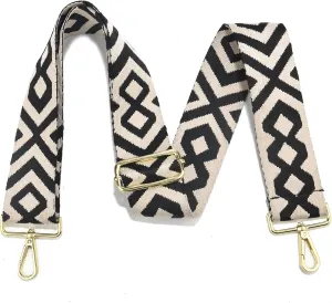LoZoDo Purse Strap Gold Hardware 2" Wide Replacement Crossbody Straps Adjustable Shoulder Strap Bag Strap for Crossbody Handbags