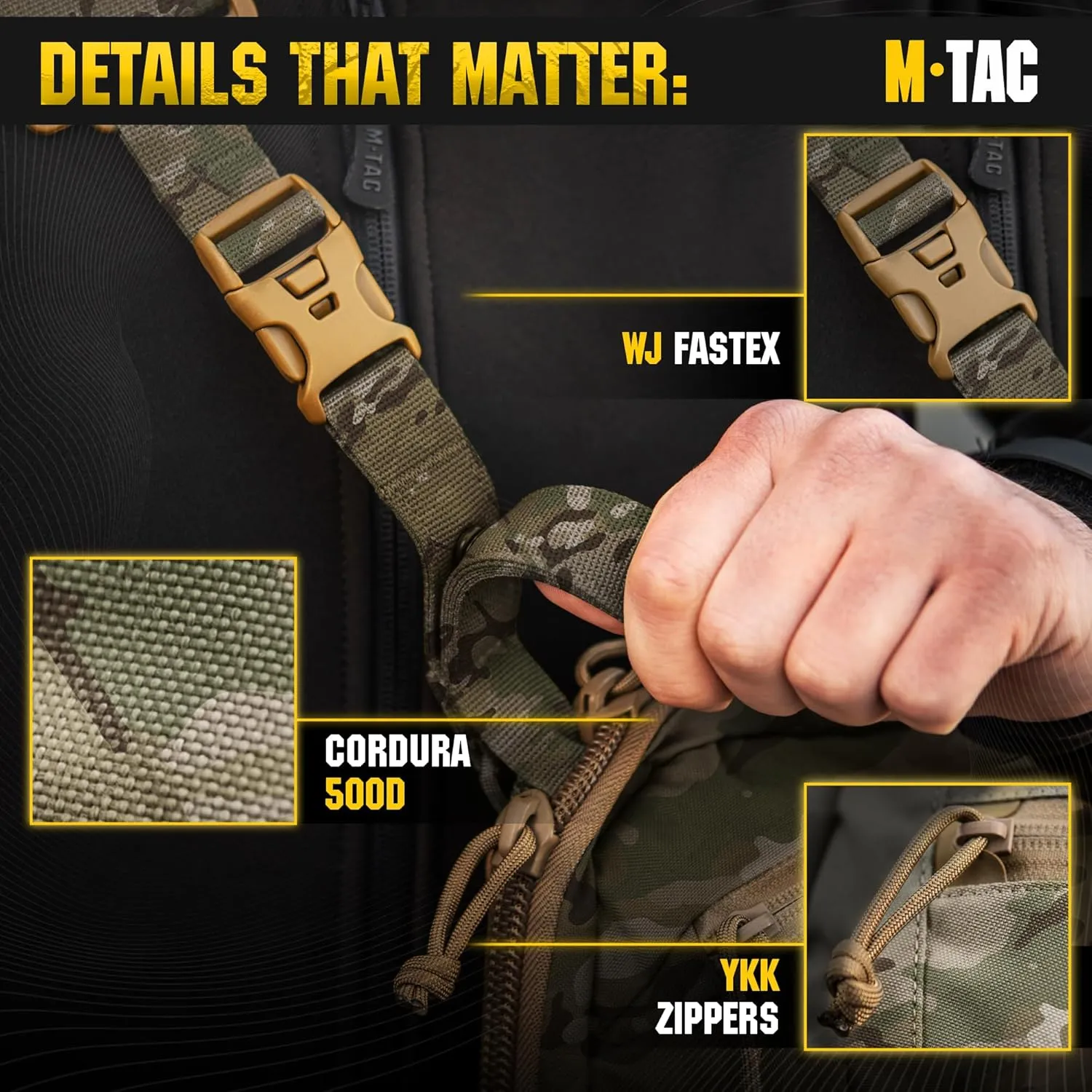 M-Tac Elite Sphaera Large Bag Gen 2 -Tactical Shoulder Bag - Conceal Carry Chest Sling Pack CCW Bag