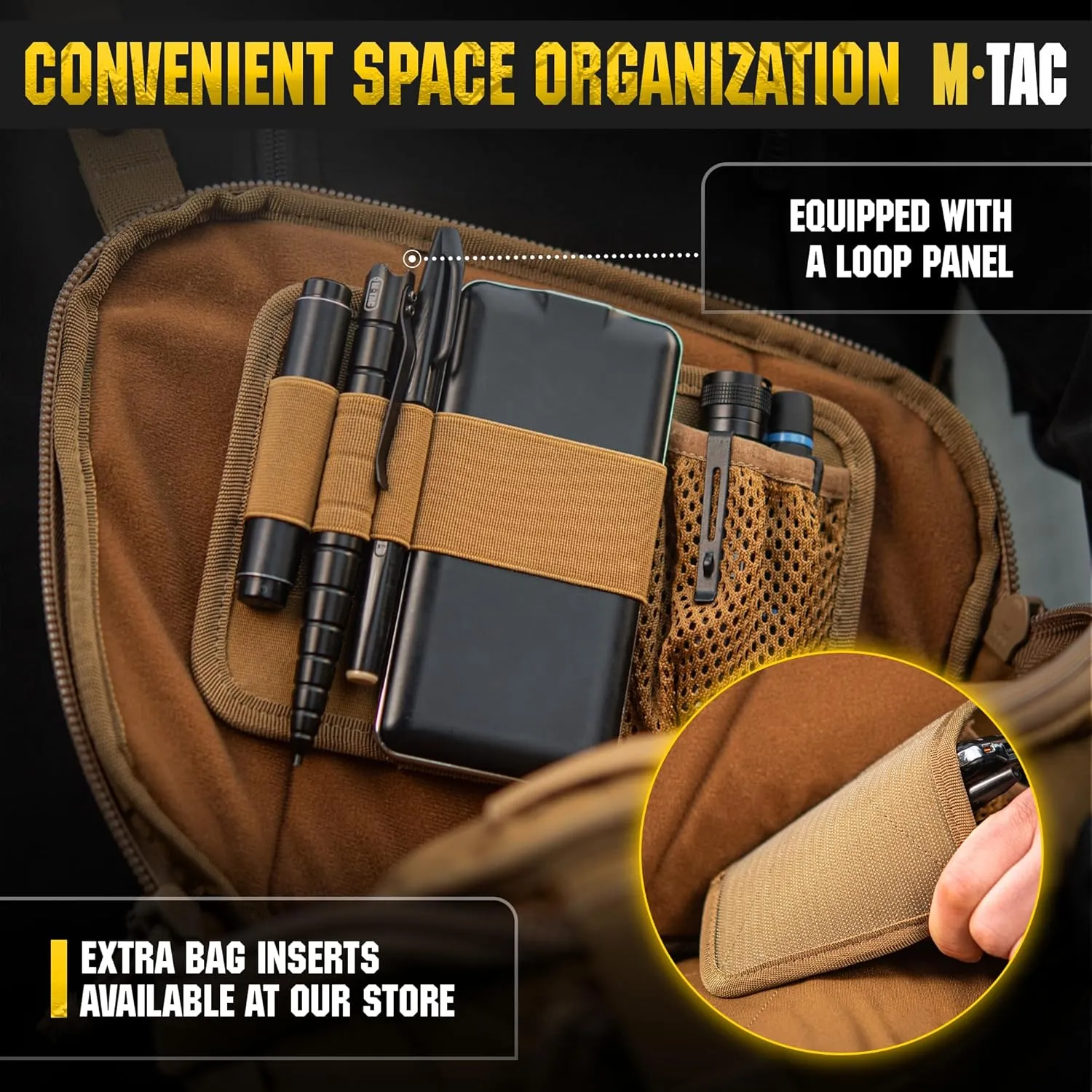 M-Tac Elite Sphaera Large Bag Gen 2 -Tactical Shoulder Bag - Conceal Carry Chest Sling Pack CCW Bag