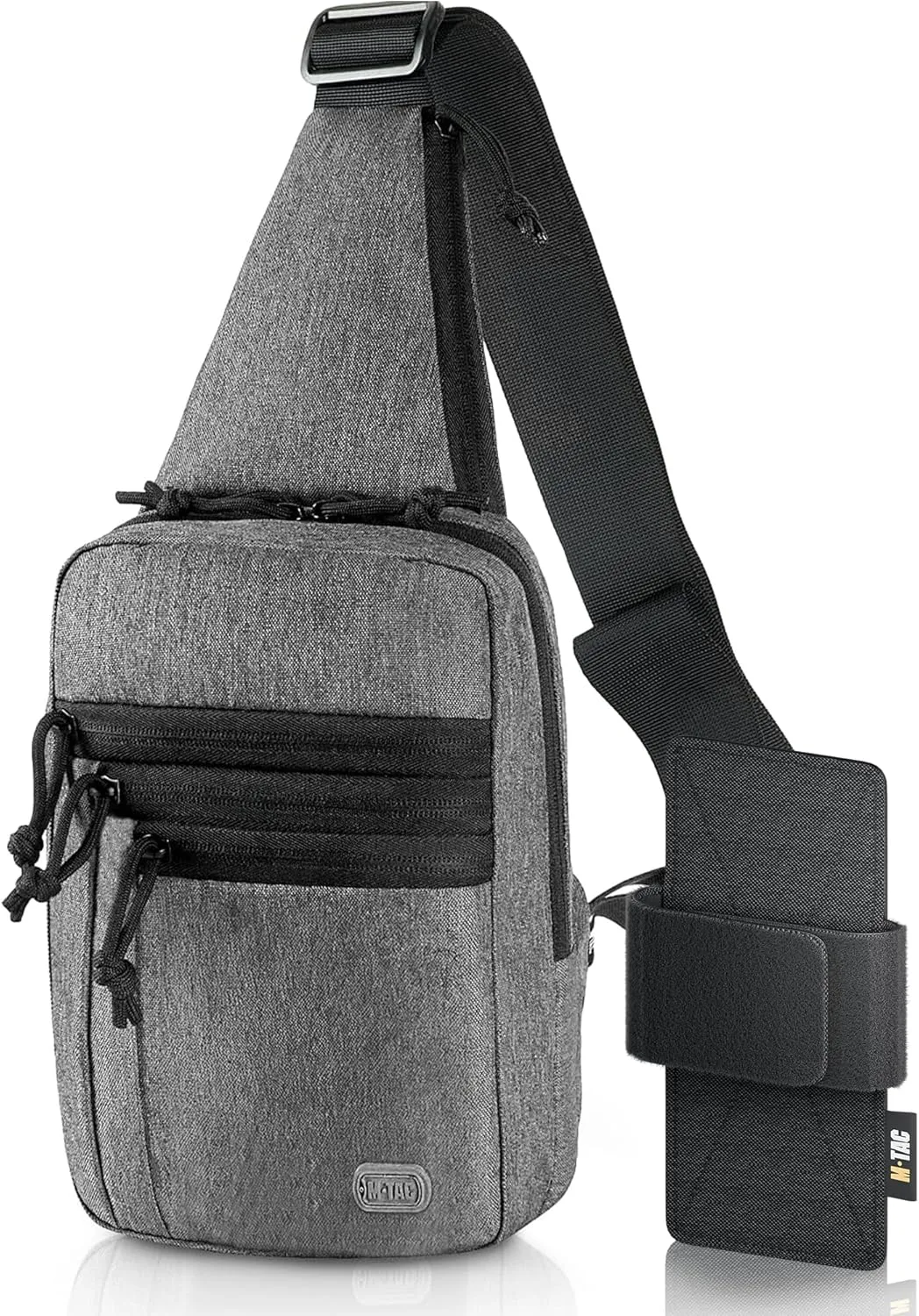 M-Tac Tactical Sling Bag for Men - Crossbody Concealed Carry Bag Chest Pack - Black Mens Crossbody Holster Bag