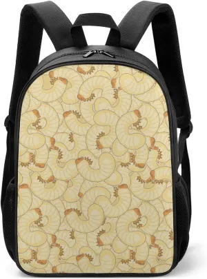 Maggot Beetle Larva 13In Travel Laptop Backpack Casual Daypack with Side Pockets for Book Shopping Work University