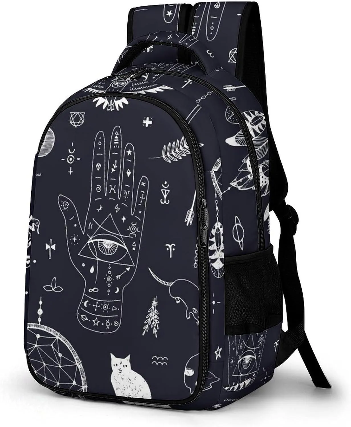 Magic Attributes, Animals and Things Large Pocket Travel Laptop Backpack Camping Daypack with Side Pockets for Shopping Work