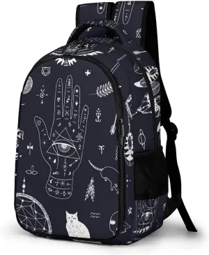 Magic Attributes, Animals and Things Large Pocket Travel Laptop Backpack Camping Daypack with Side Pockets for Shopping Work