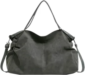 MAICOSY Large Capacity Hobo Shoulder Bag, Slouchy Tote Purse with Crossbody Strap