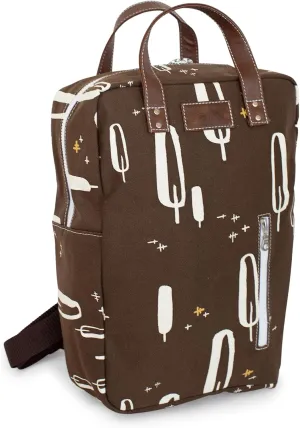 MAIKA Recycled Canvas Zippered Backpack, Olivos