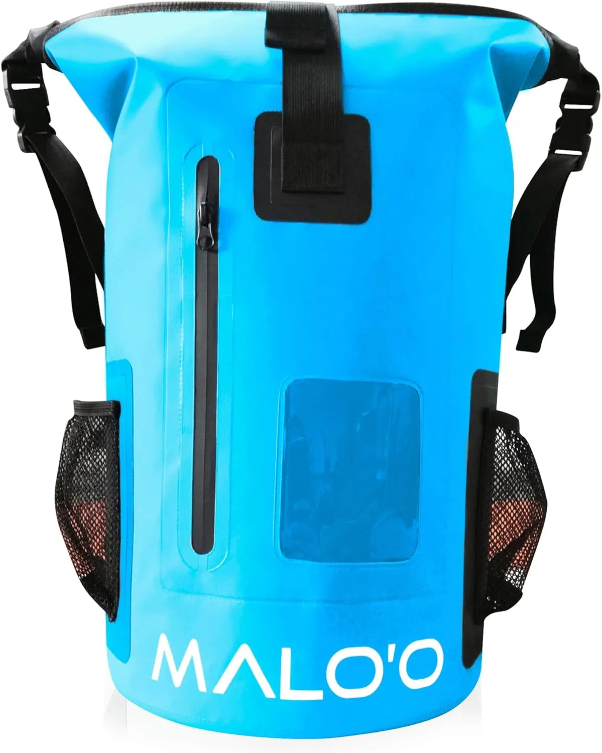 Malo'o 30L Waterproof Roll-Top Backpack - Ideal for Beach, Backpacking, Fishing, and Kayaking - Heavy-Duty Beach and Boat Accessory