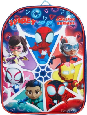 Marvel Spidey And His Amazing Friends Backpack | Kindergarten Bag | Toddler Boys Backpack | One Size Blue