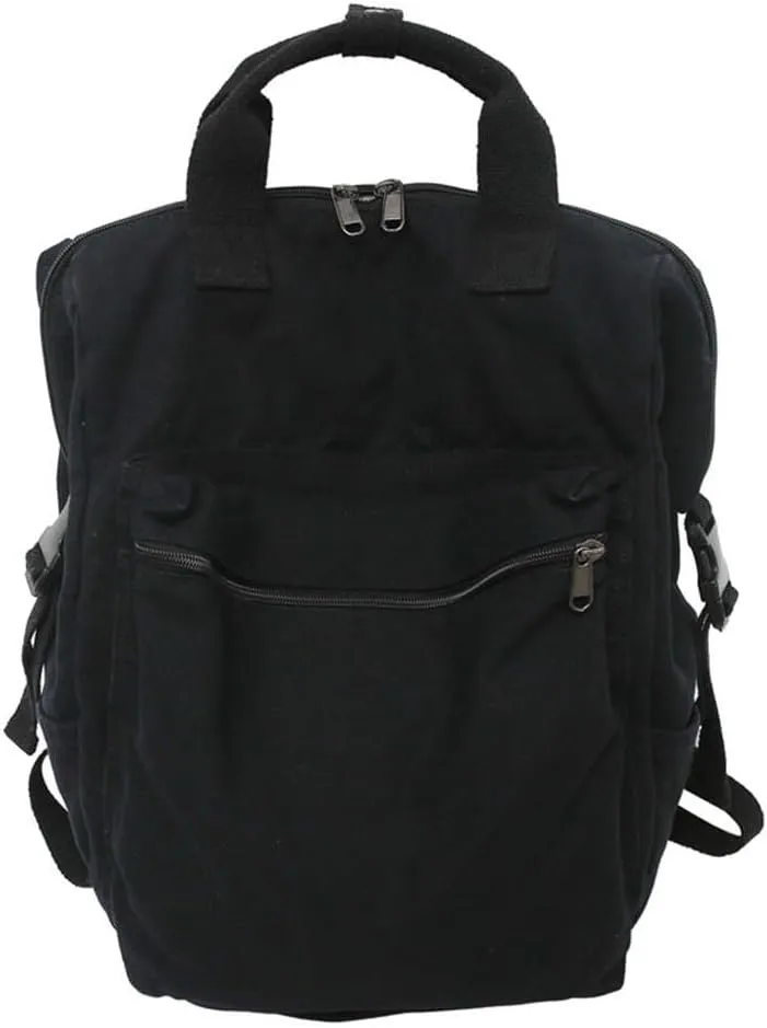 MaxxCloud Aesthetic College Laptop Backpack, Heavy Cotton, Retro Canvas Backpack Travel Bag, Large