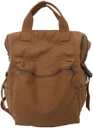 MaxxCloud Aesthetic College Laptop Backpack, Heavy Cotton, Retro Canvas Backpack Travel Bag, Large